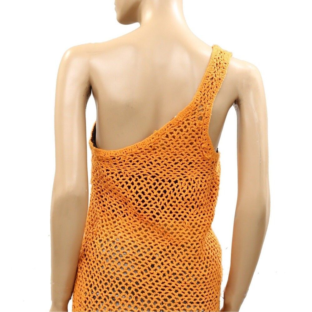 Free People FP Beach Catch Me Fauxchet Midi Dress One-Shoulder Coverup M 287001 - Picture 5 of 6